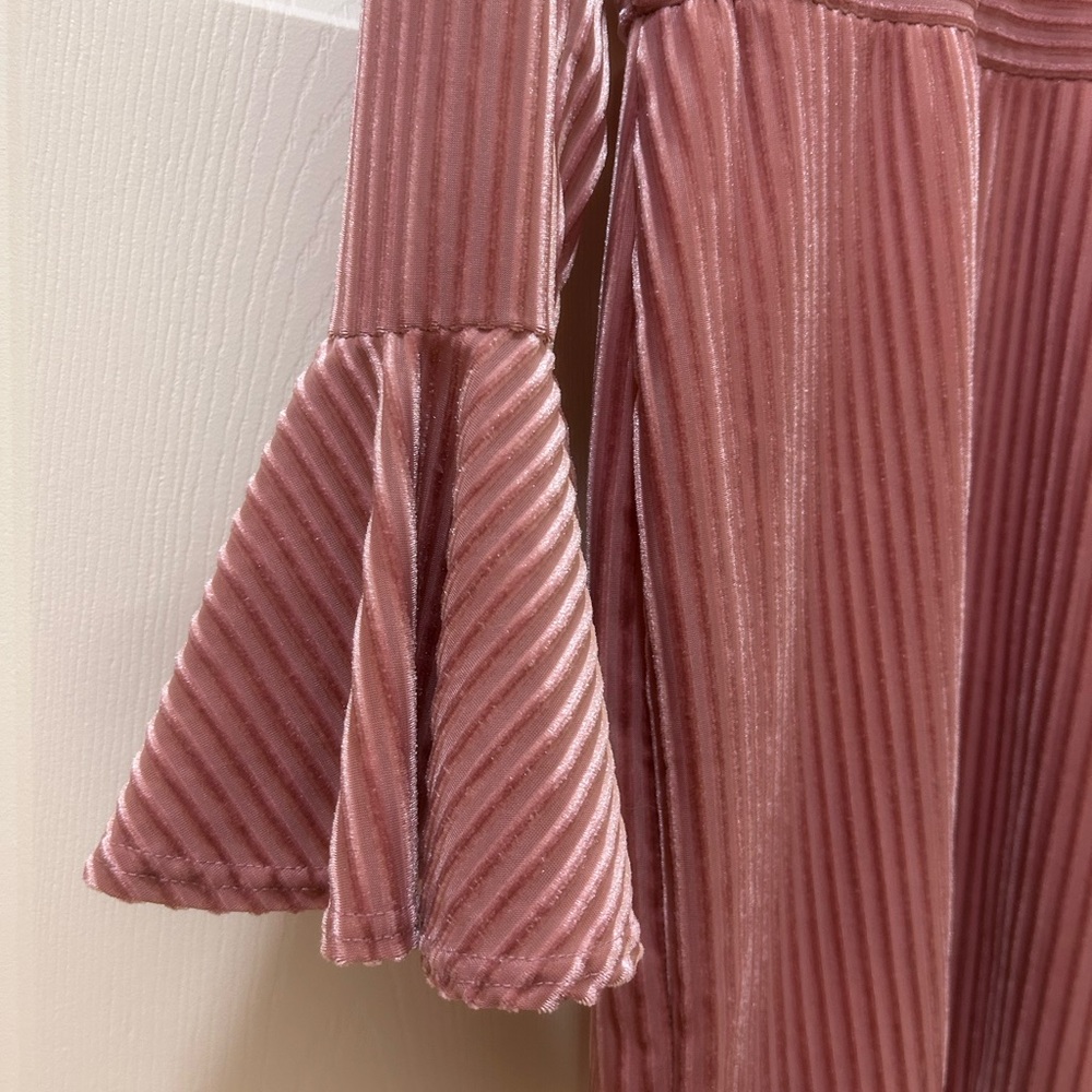 Gorgeous Blush Bell Sleeve Mini
